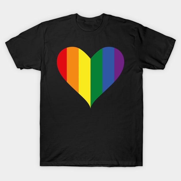 LGBT Heart T-Shirt by MajorCompany